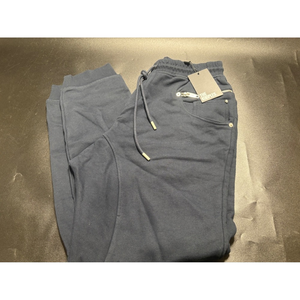 The Kooples NEW Mens Navy Blue Cotton Joggers Size Large MSRP $275